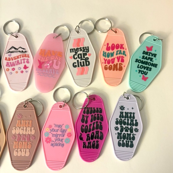 Colorful Keychains with Fun Quotes - Picture 2 of 6